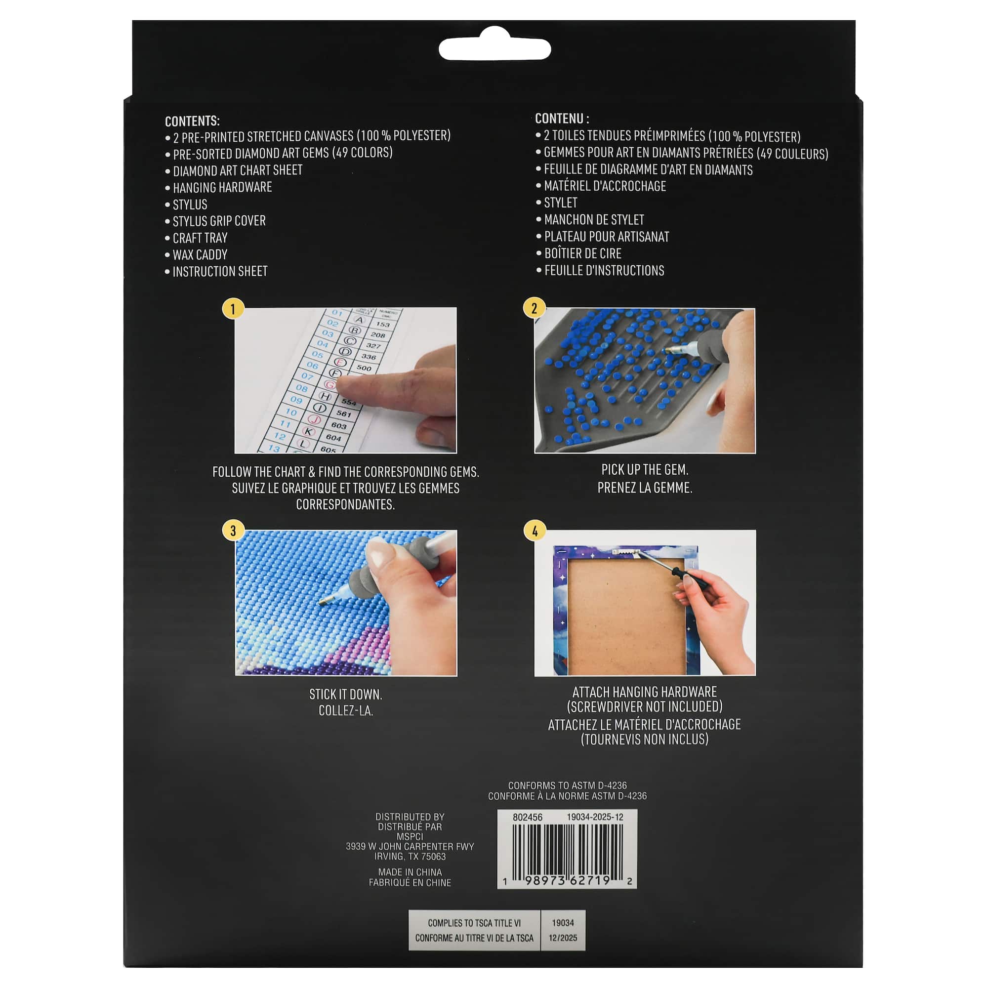 8" x 10" Leopard & Tiger Diamond Art Kit by Make Market®